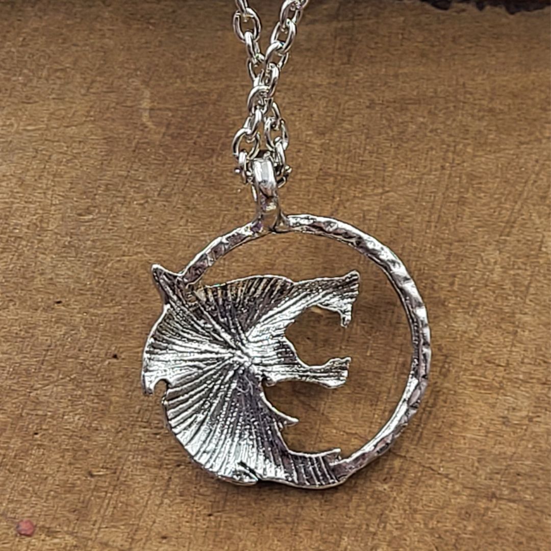 The Witcher White Wolf Pendant - Gothic Necklace by The Nevermore