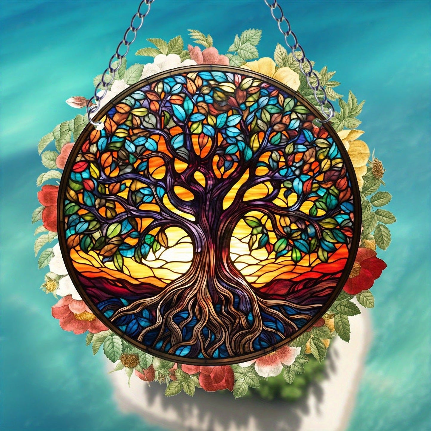 TreeGleam - Round Acrylic Suncatcher by The Nevermore