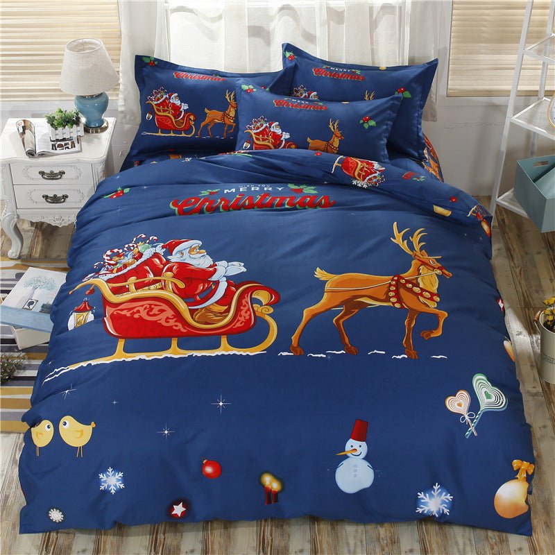 Twinkle Fir – Cotton 3D Christmas Bedding by The Nevermore – Unique Christmas by Nevermore Lifestyle & Tech | 160x210cm Christmas night