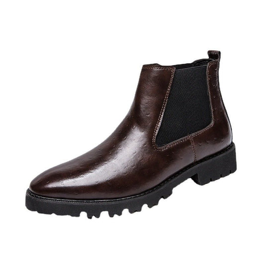 UrbanCraft - PU Leather Low Tube Boots by The Nevermore – Unique Shoes by Nevermore Lifestyle & Tech | 38 Brown