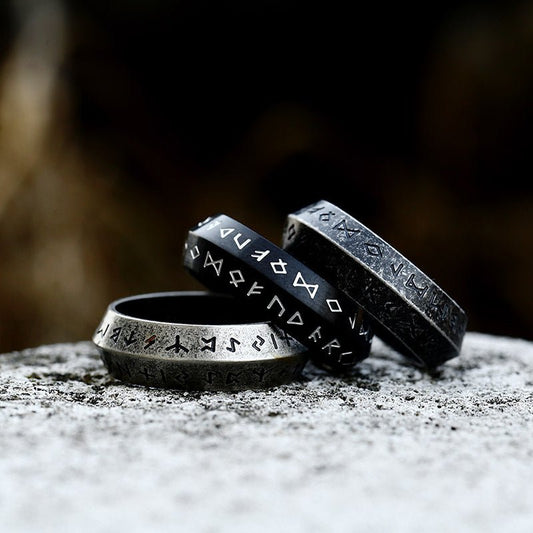 Valhalla Forge Viking Ring - Titanium Steel Retro by The Nevermore