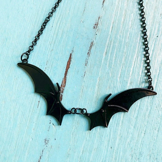 Vampire Bat Wings - The Nevermore Gothic Pendant Necklace