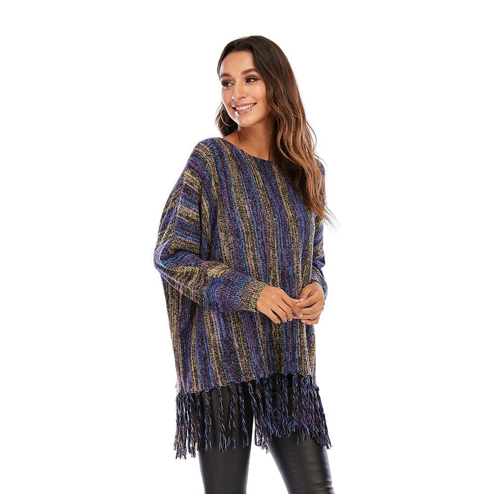 Vivid Stitch - Padded Sweater by The Nevermore – Unique Blouses by Nevermore Lifestyle & Tech | L Purple