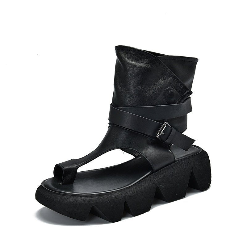 Whisper Walk Platform Sandals - Elevated Comfort by The Nevermore