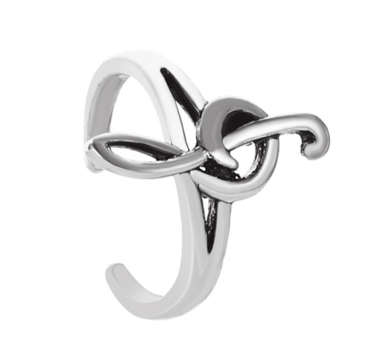 Zelalin - The Nevermore Ear Clip Earring Women's Ear - Cuff Music Key – Unique Earrings by Nevermore Lifestyle & Tech | Silver