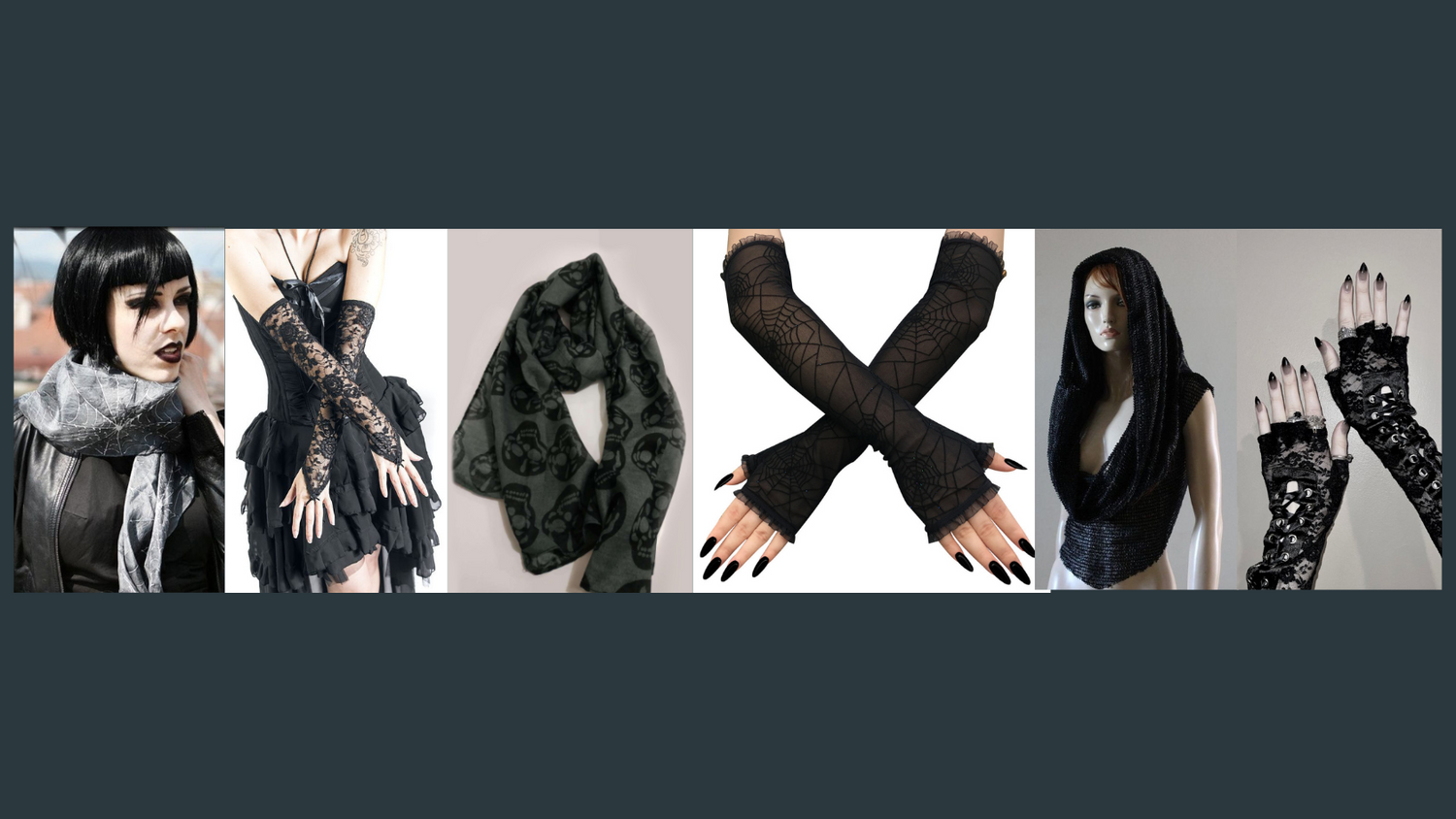 Gothic Gloves & Scarves