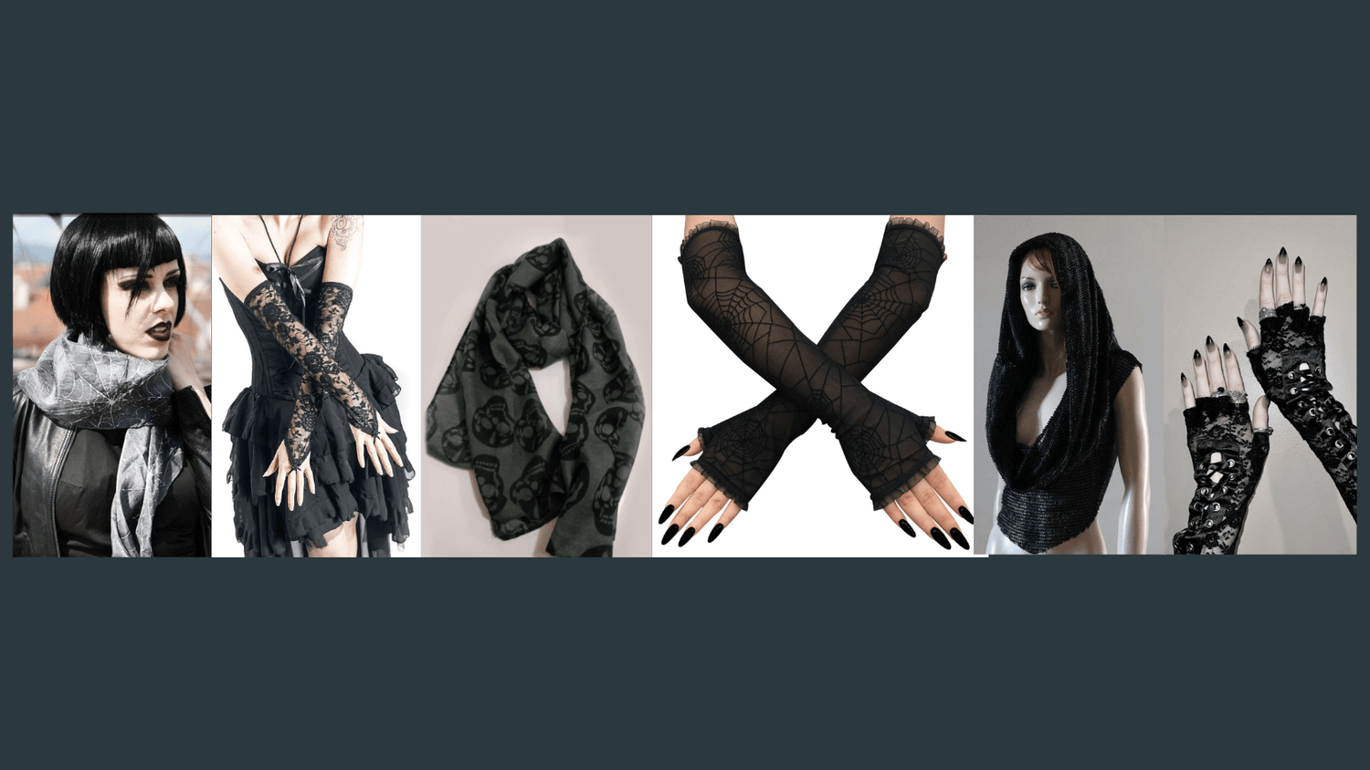 Gothic Gloves & Scarves - Nevermore Lifestyle & Tech