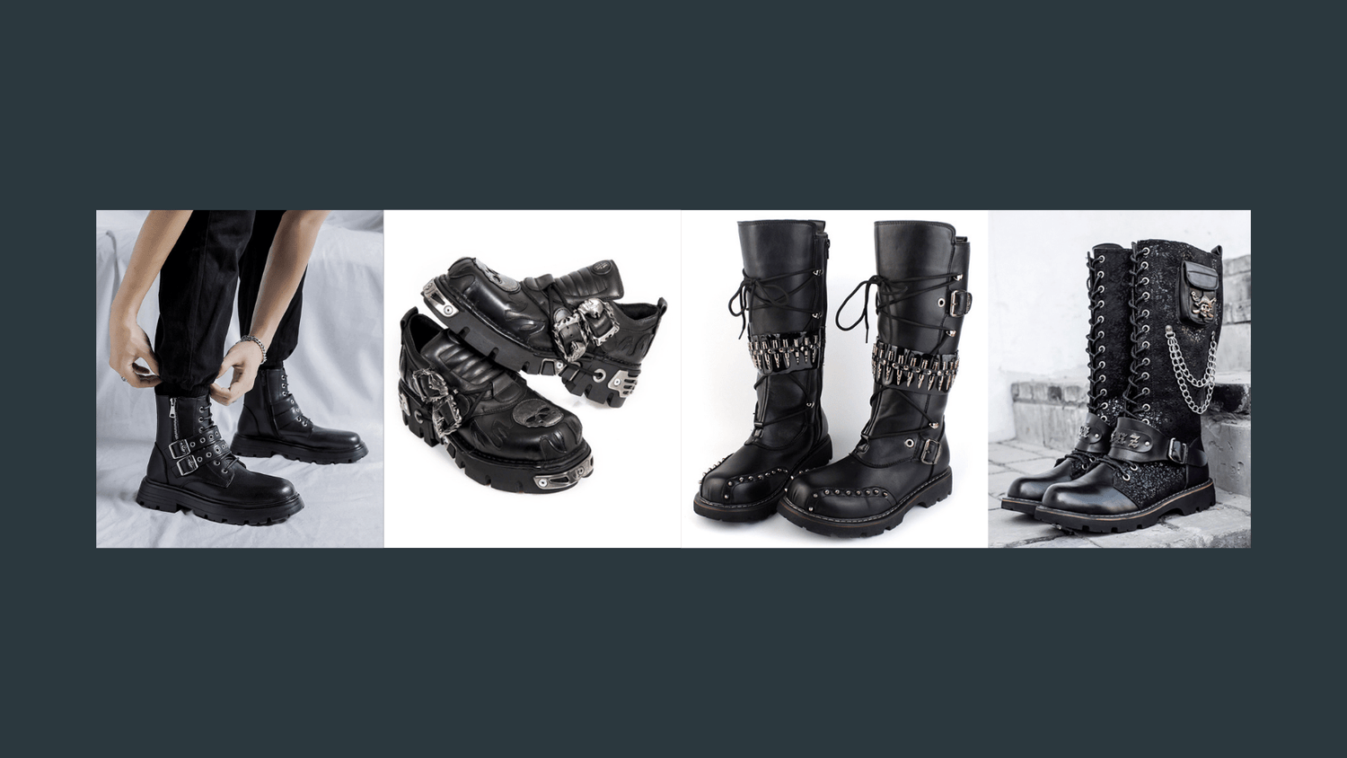 Gothic Shoes & Boots for Men - Nevermore Lifestyle & Tech