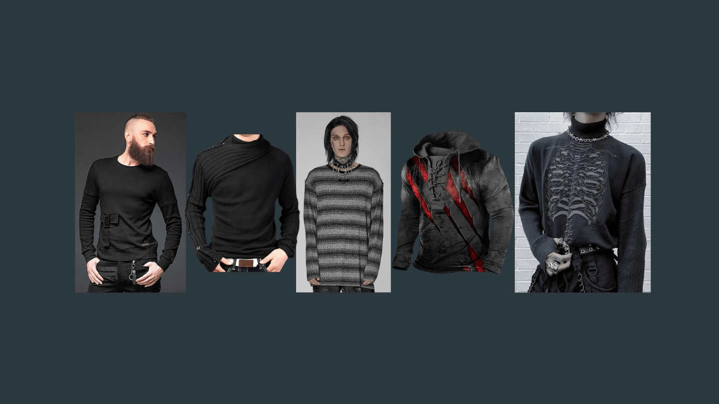 Gothic Sweaters for Men - Nevermore Lifestyle & Tech