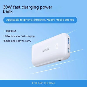 30W Fast Charge 10000 MA Power Bank