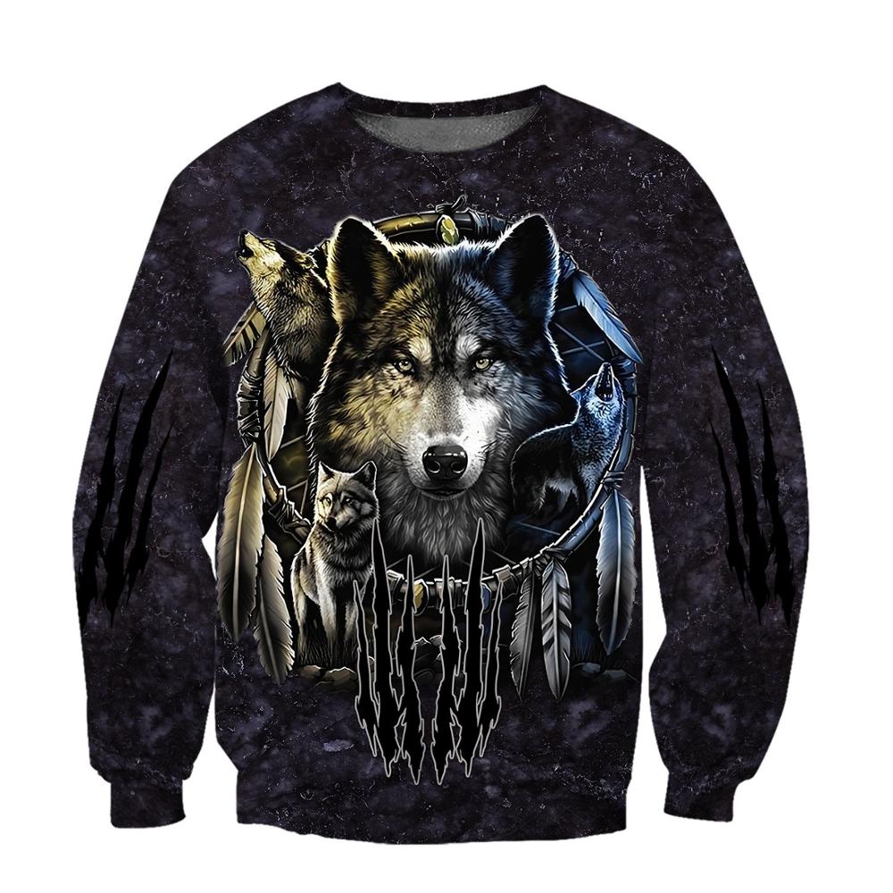 3D Wolf -The Nevermore Hoodie for Man