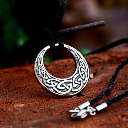 Adalbjorg - The Nevermore Norse Vikings Pendant Necklace for Men Stainless Steel