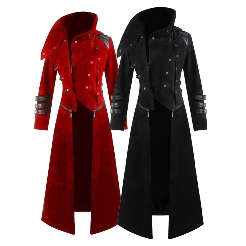 Alaric - The Nevermore Steampunk Gothic Hooded Coat for Men