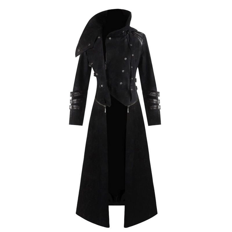 Alaric - The Nevermore Steampunk Gothic Hooded Coat for Men