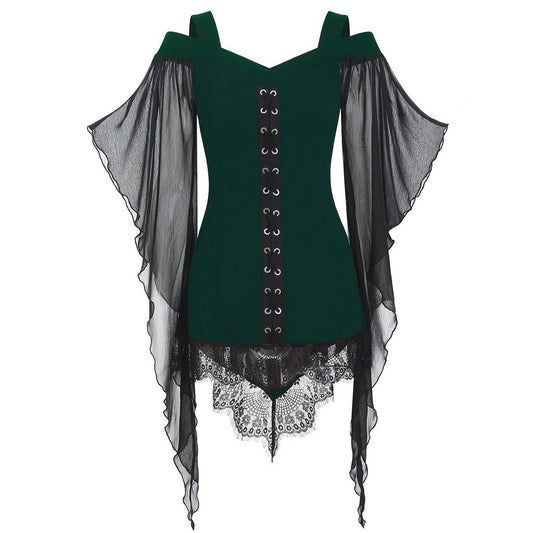 This wonderful outfit is available in shades of purple, gray, green and black, each shade infused with its own charm. As for the sizes of this magical creation: S, M, L, XL, and XXL.