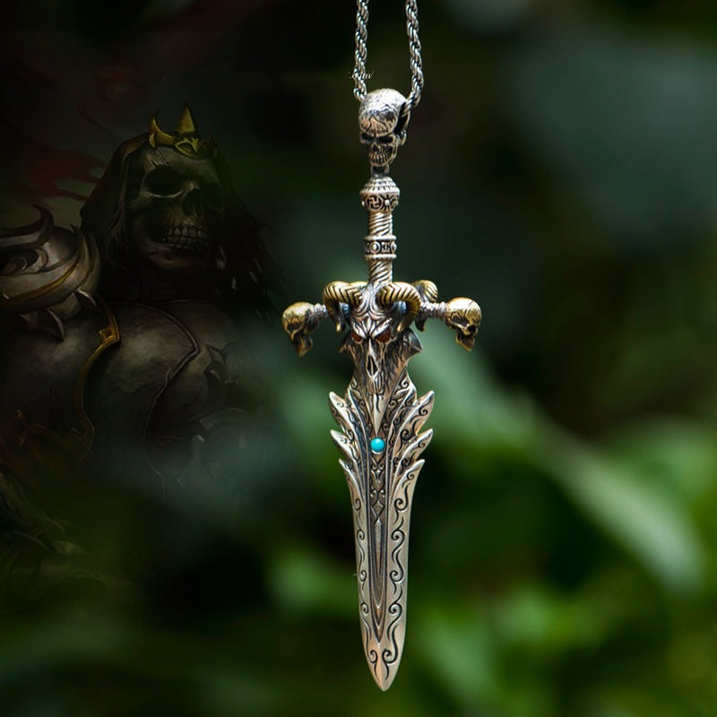 Ancient Sword - The Nevermore Gothic Pendant Necklace