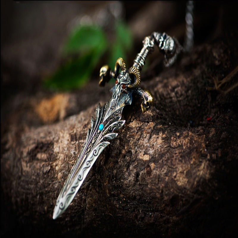 Ancient Sword - The Nevermore Gothic Pendant Necklace