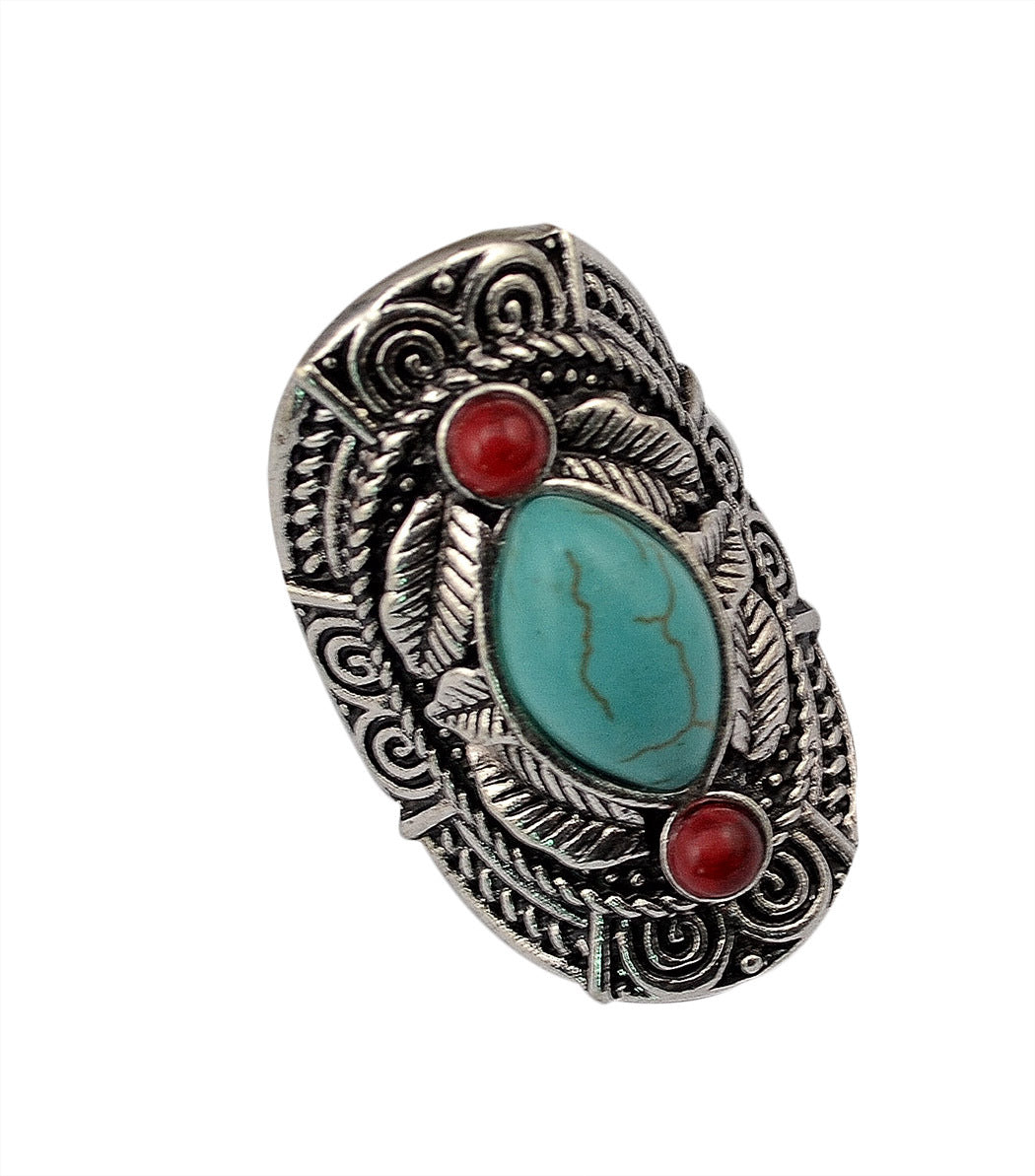 Antique Turquoise Jewel - The Nevermore Boho Ring