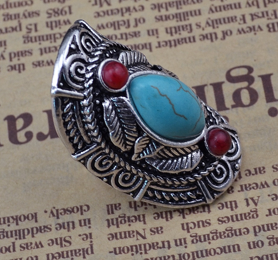 Antique Turquoise Jewel - The Nevermore Boho Ring