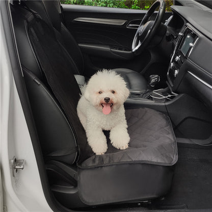 AquaGuard Pet Car Seat Protector: Waterproof Front and Back Bench Seat Cover with Safety Belt - The Nevermore Pet Travel Accessories