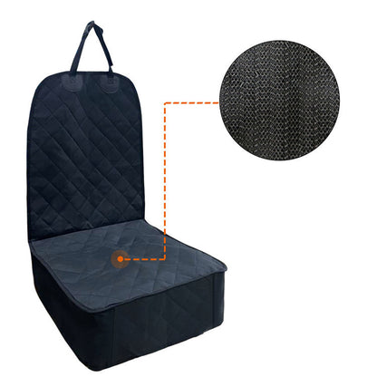 AquaGuard Pet Car Seat Protector: Waterproof Front and Back Bench Seat Cover with Safety Belt - The Nevermore Pet Travel Accessories