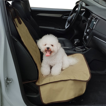 AquaGuard Pet Car Seat Protector: Waterproof Front and Back Bench Seat Cover with Safety Belt - The Nevermore Pet Travel Accessories