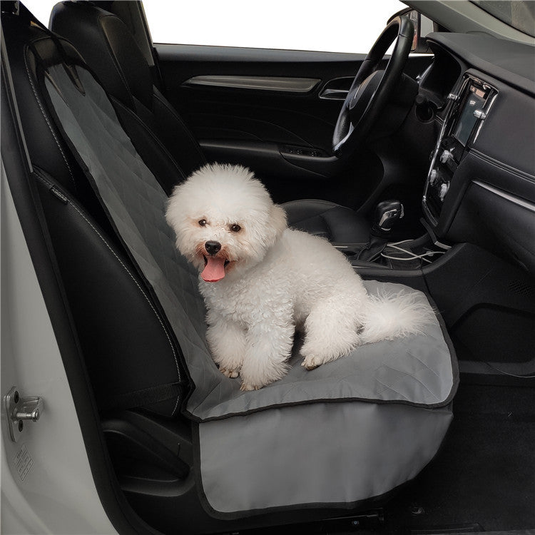 AquaGuard Pet Car Seat Protector: Waterproof Front and Back Bench Seat Cover with Safety Belt - The Nevermore Pet Travel Accessories