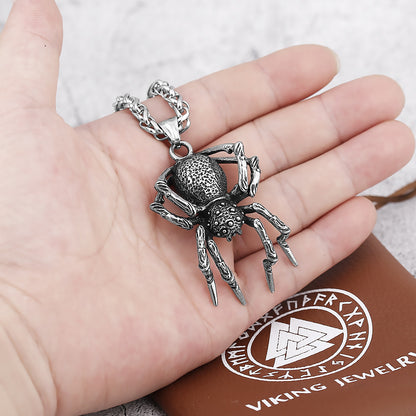 Arachnid - The Nevermore Gothic Pendant Necklace Titanium Steel