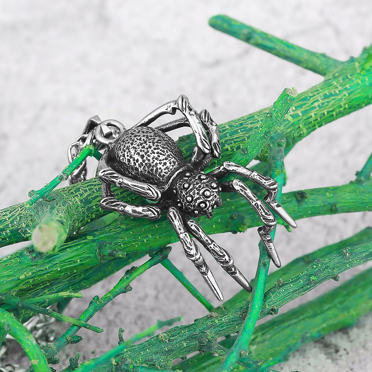 Arachnid - The Nevermore Gothic Pendant Necklace Titanium Steel