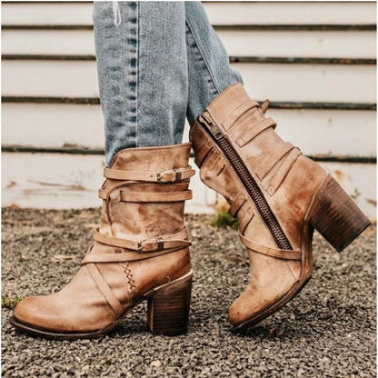 Athena - The Nevermore belt buckle Boots for Women