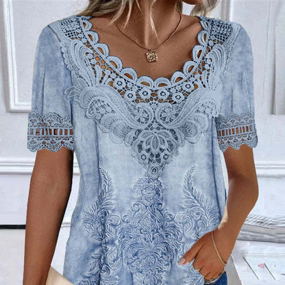 Aurora - The Nevermore Boho Blouses for Women Short-sleeved Top