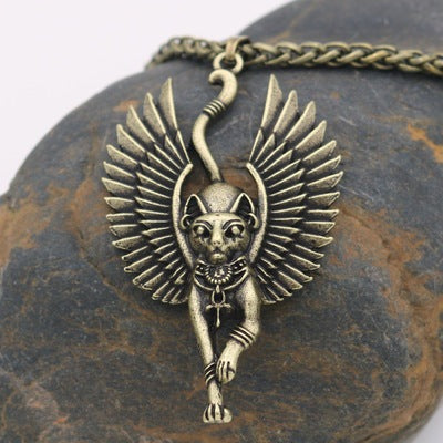 Bastet, The Egyptian Goddess of Beauty - The Nevermore Gothic Pendant Necklace