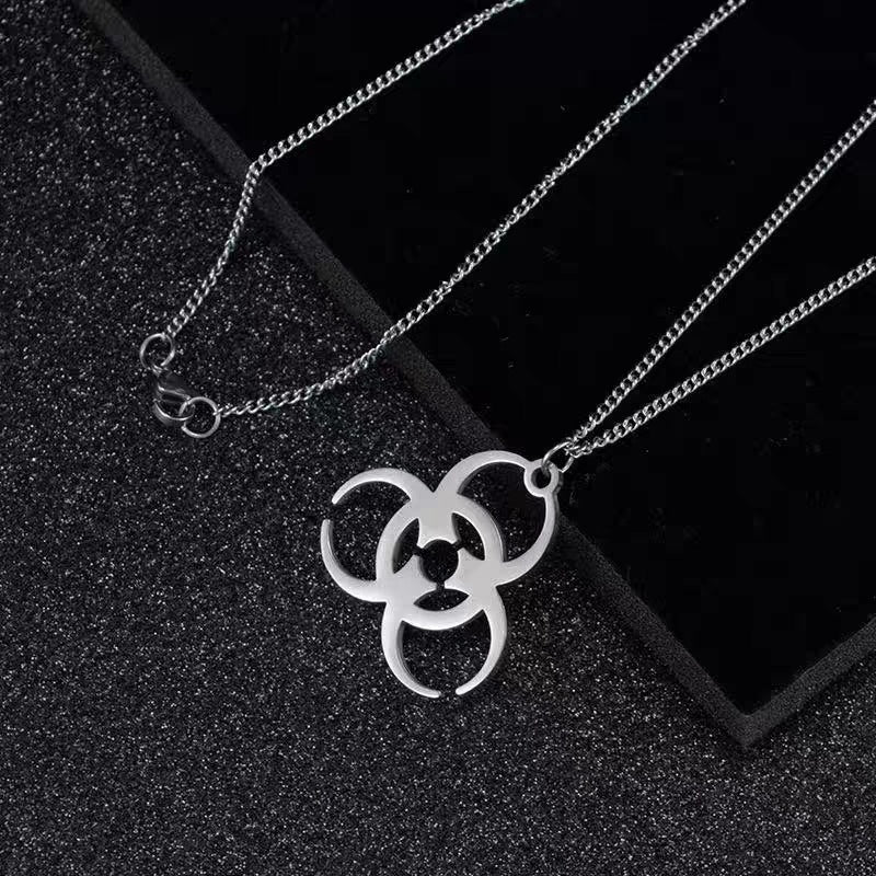 Biochemical Symbol - The Nevermore Gothic Pendant Necklace Titanium Steel