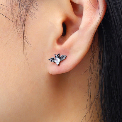 Black Bat Studs - The Nevermore Gothic Earrings