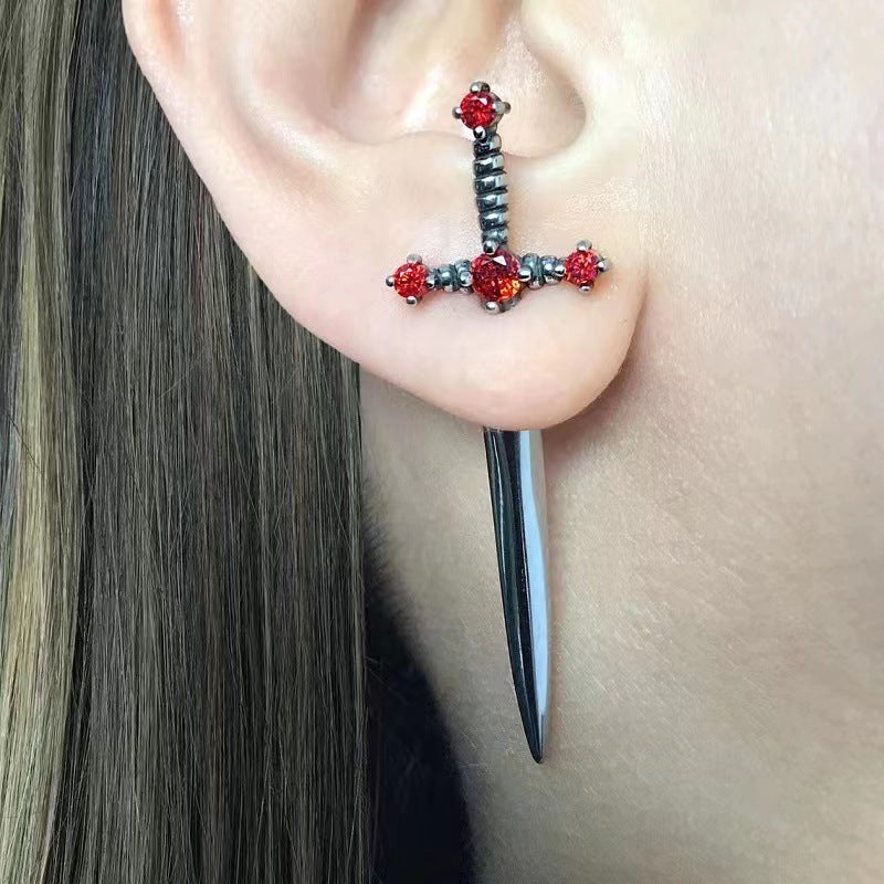 Blade Sorrow Dagger - The Nevermore Gothic Earrings