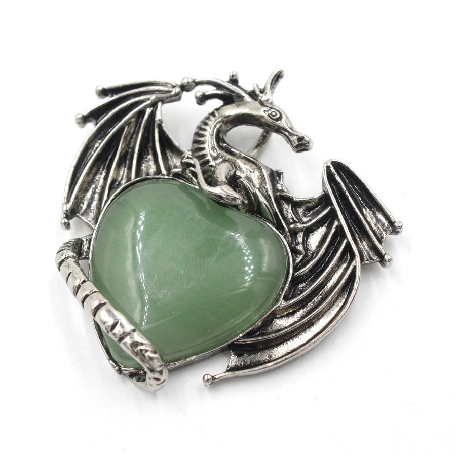 Bloodstone Bloom - The Nevermore Women's Pendant with Semi-precious Stone