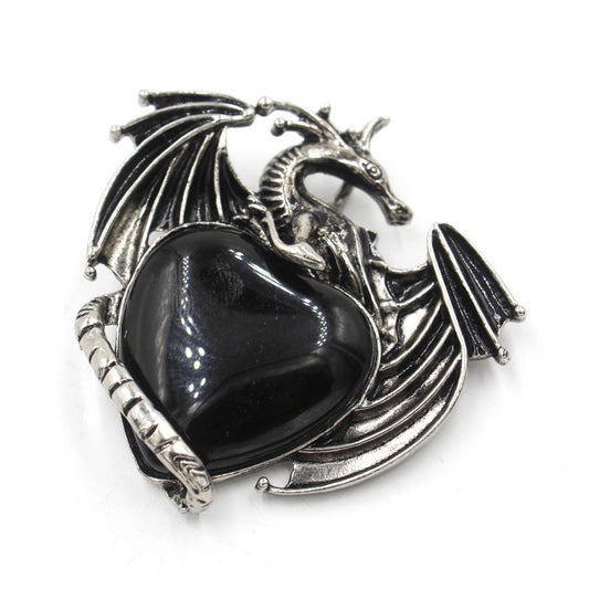 Bloodstone Bloom - The Nevermore Women's Pendant with Semi-precious Stone