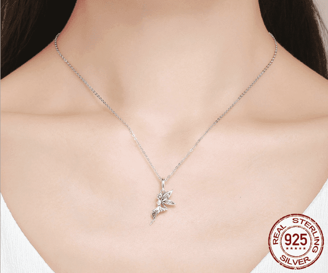 Blossom Sprite - The Nevermore Pendant Necklace for Women in 925 Silver