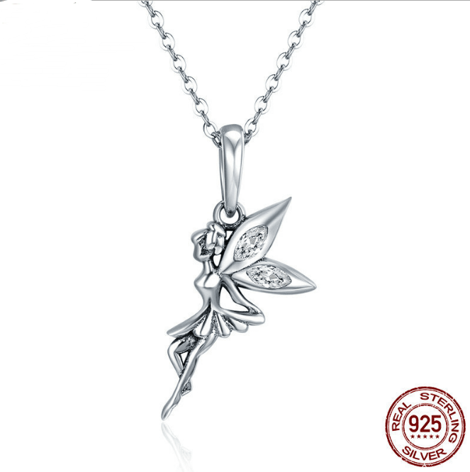 Blossom Sprite - The Nevermore Pendant Necklace for Women in 925 Silver