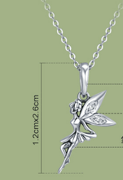 Blossom Sprite - The Nevermore Pendant Necklace for Women in 925 Silver