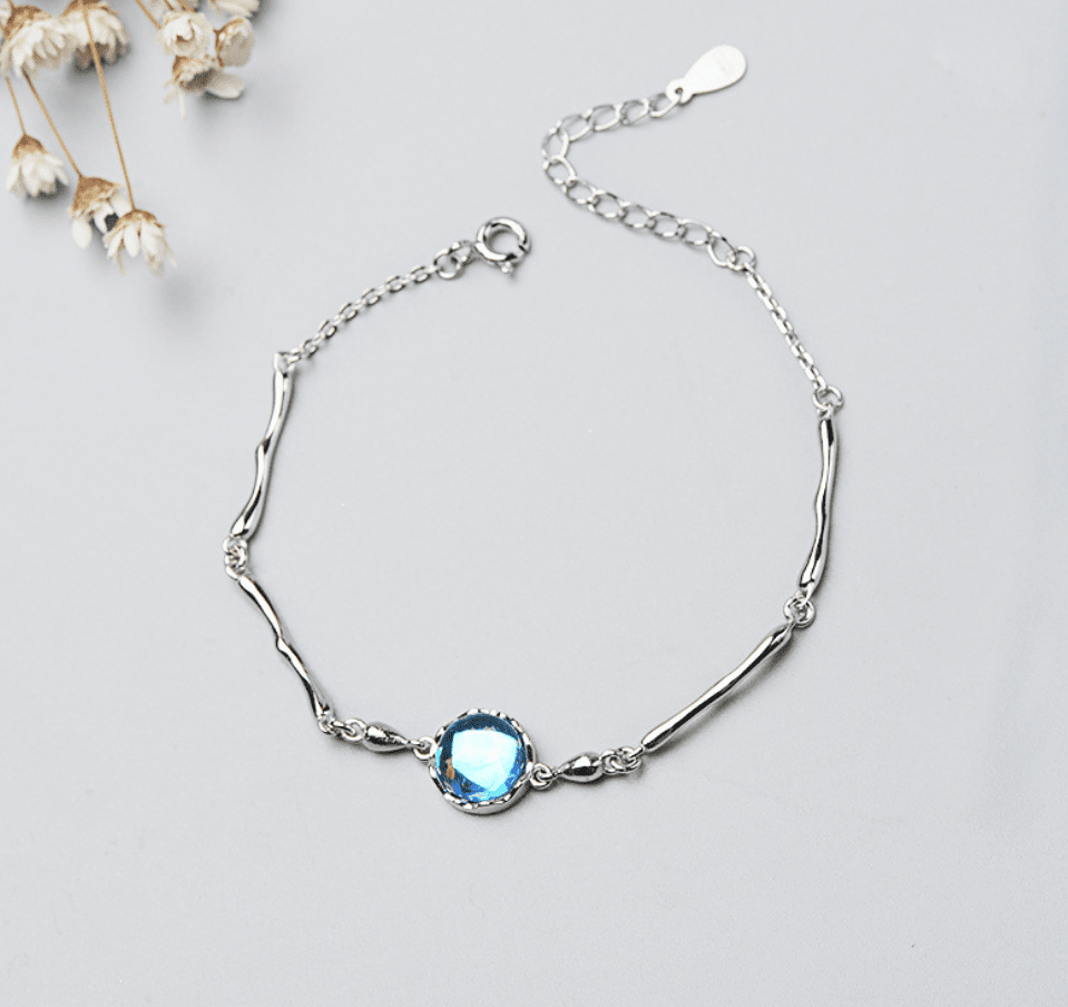 Blue Everyday Joy - The Nevermore Silver Women's Bracelet