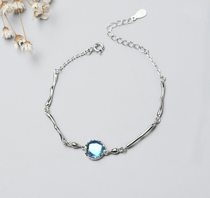 Blue Everyday Joy - The Nevermore Silver Women's Bracelet