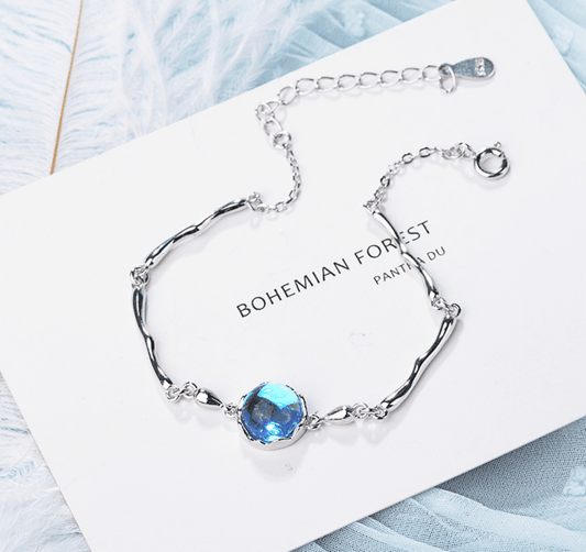 Blue Everyday Joy - The Nevermore Silver Women's Bracelet