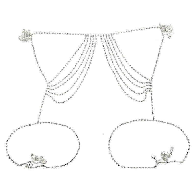 Body Chain with Rhinestone a Jewelry for Waist - The Nevermore Body Chains for Women