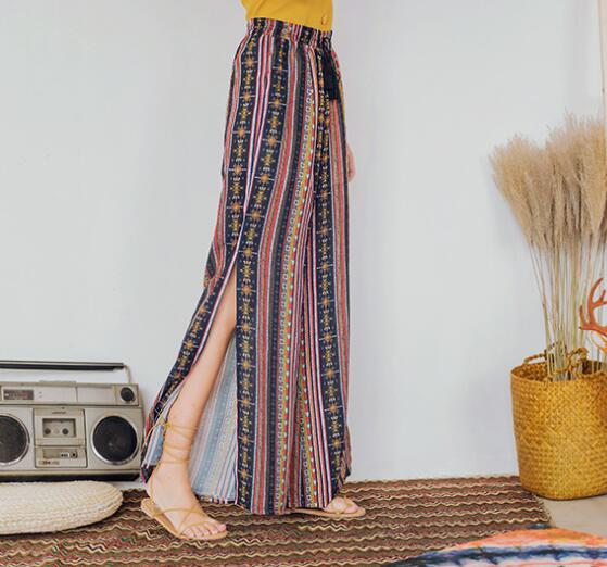 Bohemian Chiffon trousers - The Nevermore Boho Pants