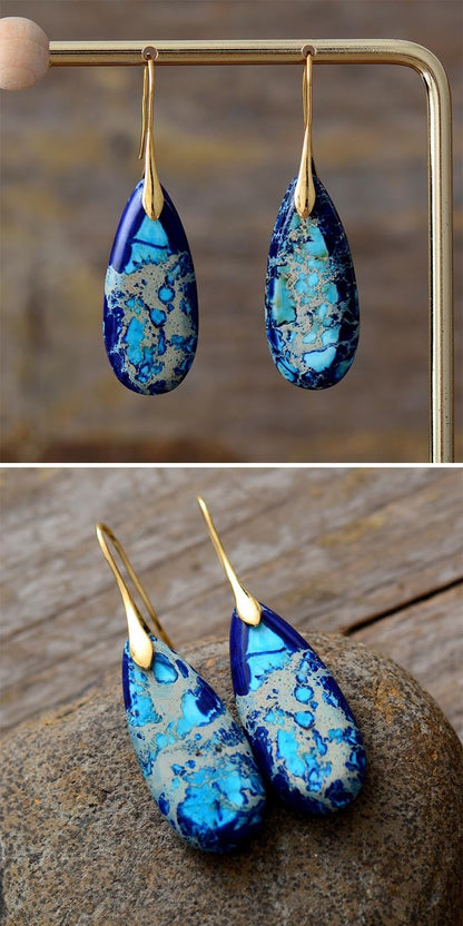 Bohemian Emperor Water Drop Stone - The Nevermore Boho Earrings for Women