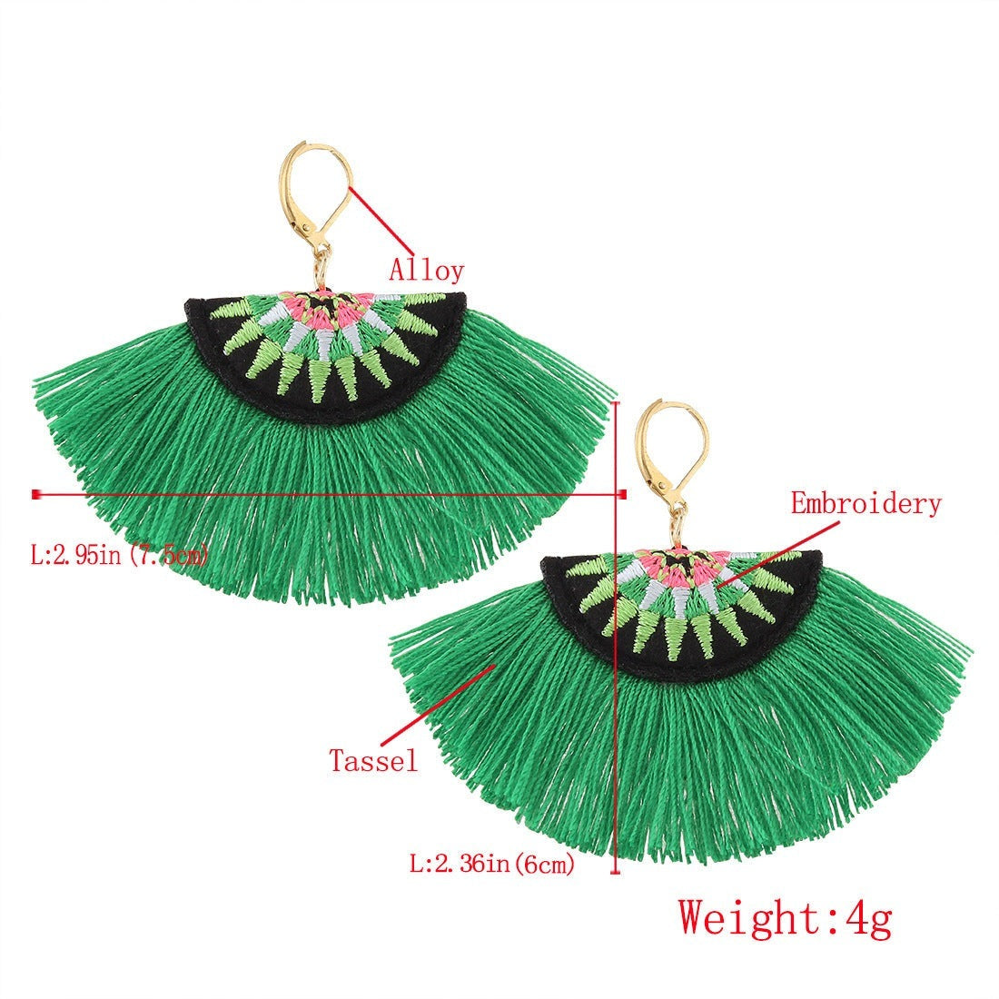 Bohemian Fringe - The Nevermore Boho Earrings