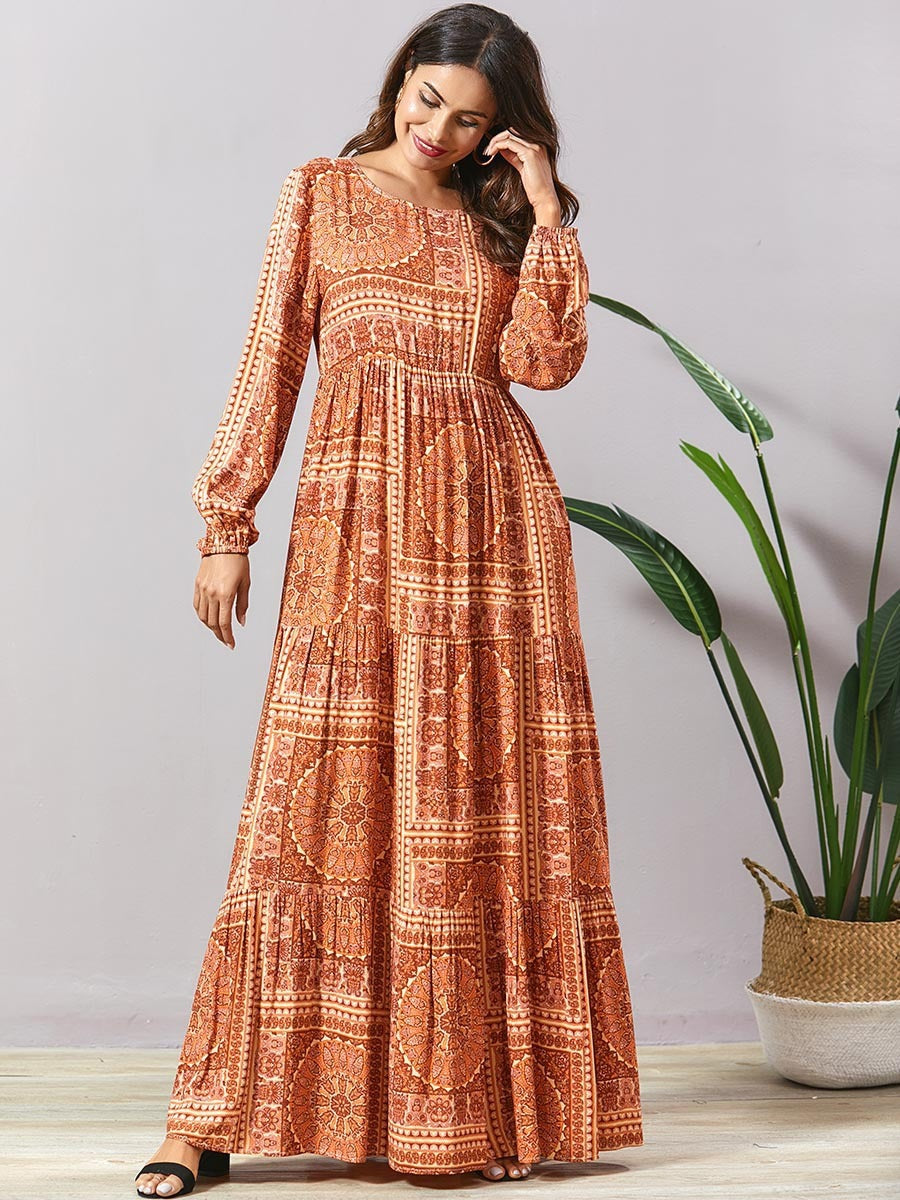 Bohemian dress pleated - The Nevermore Boho Dresses