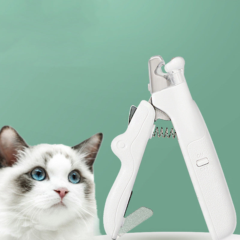 BrightClip Pet Nail Clippers: Professional Trimmer Tool with LED Light for Dogs and Cats - The Nevermore Grooming Supplies