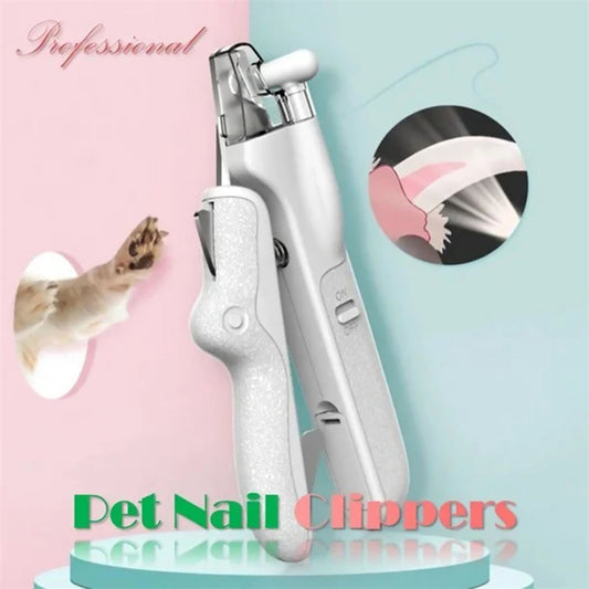 BrightClip Pet Nail Clippers: Professional Trimmer Tool with LED Light for Dogs and Cats - The Nevermore Grooming Supplies